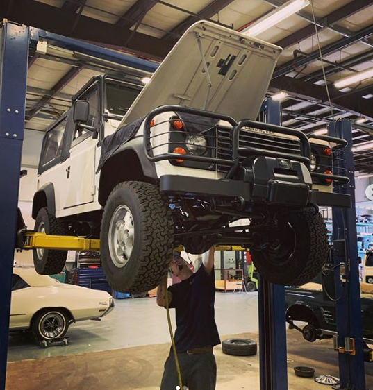 land rover hood